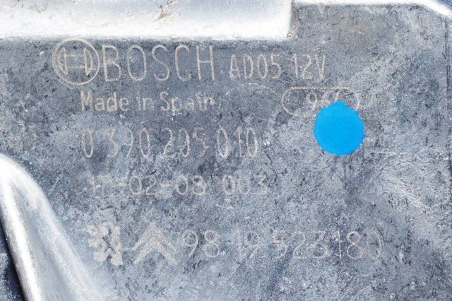 Viskermotor bakrute til Citroën C4, Picasso 2013-2018 (Type II) (BOSCH|0 390 205 010|98 195231 80|)