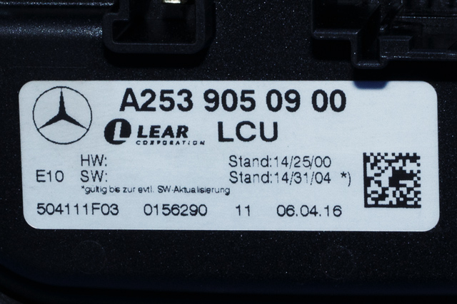Styreenhet LED til Mercedes GLC 2015-2022 (X253) (X253) (MERCEDES|A 253 905 09 00|)