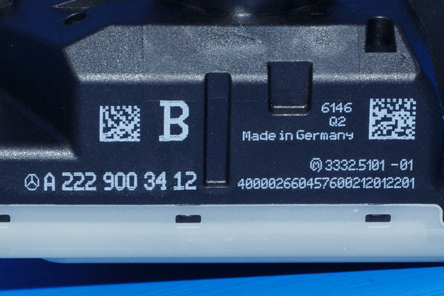 Bryter start/stopp til Mercedes GLC 2015-2022 (X253) (X253) (MERCEDES|A 222 900 34 12|)