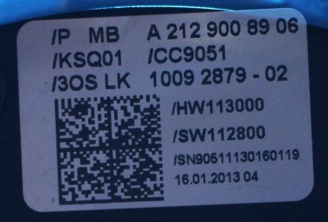 Ratt deksler til Mercedes GLK 2008-2015 (X204) (X204) (MERCEDES|A 212 900 89 06|)