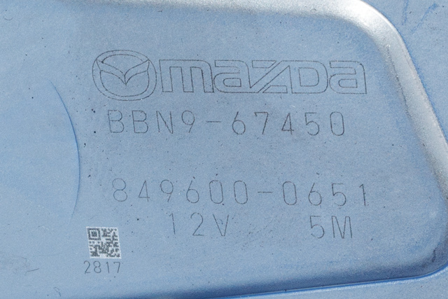 Viskermotor bakrute til Mazda 3 2009-2013 (Type II)  (DENSO|849600-0651|BBN9-67450|)
