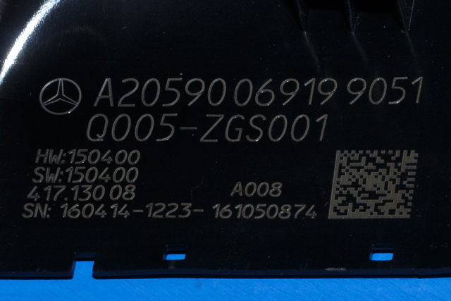 Ratt deksler til Mercedes GLC 2015-2022 (X253) (X253) (MERCEDES|A 205 900 69 19|)