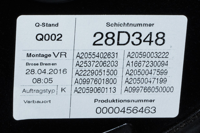 Ruteheis høyre foran til Mercedes GLC 2015-2022 (X253) (X253) (MERCEDES|A 205 906 01 13|)
