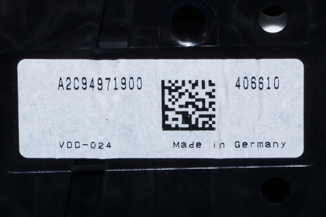 Instrumentpanel til Audi A3 2012-2016 (Type III, Fase 1)  (VDO|A2C94971900|8V0 920 871 R|)