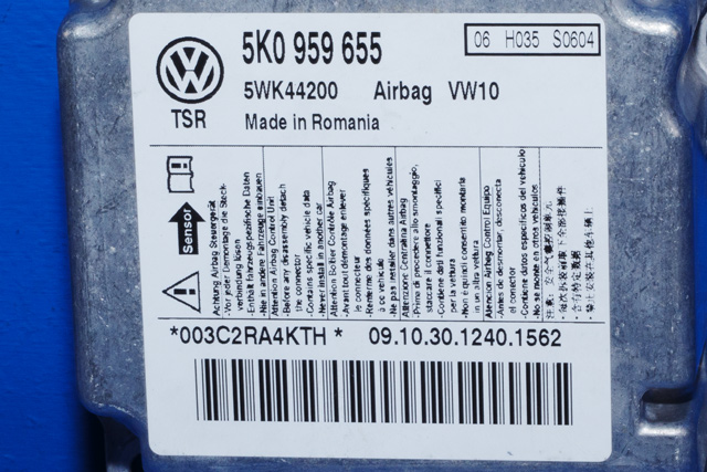 Styreenhet airbag hovedsensor til VW Golf VI 2008-2012  (VAG|5K0 959 655|)