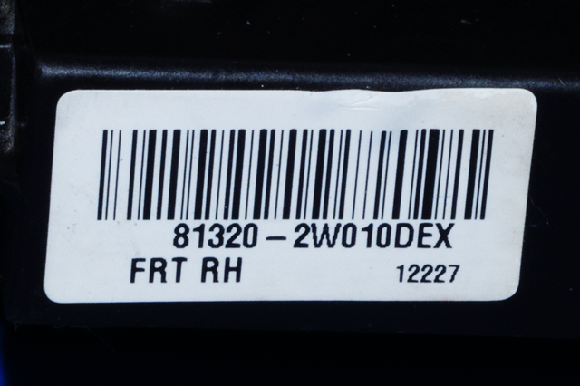 Låsekasse høyre foran til Hyundai Santa Fe 2012-2020 (Type III) (HYUNDAI|81320-2W010|)
