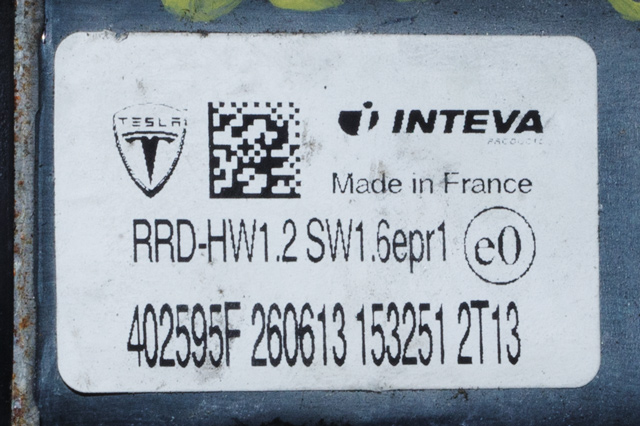 Ruteheis høyre bak til Tesla Model S 2013-2016 (Fase 1)  (TESLA|6006377-00-E|)