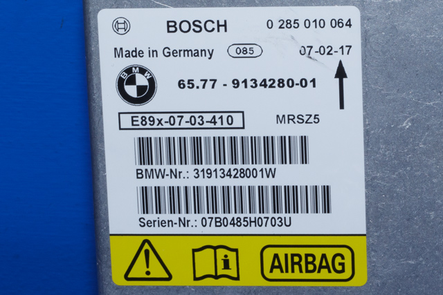 Styreenhet airbag hovedsensor til BMW 1-Serie 2004-2011 (E81/E82/E87/E88) (E81/E82/E87/E88) (BOSCH|0 285 010 064|65.77-9 134 280|)