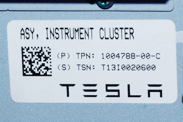 Instrumentpanel til Tesla Model S 2013-2016 (Fase 1) (TESLA|1004788-00-C|)