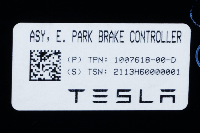 Styreenhet elektrisk parkbrems (EPB - Electric Parking Brake) til Tesla Model S 2013-2016 (Fase 1)  (TESLA|1007618-00-D|)