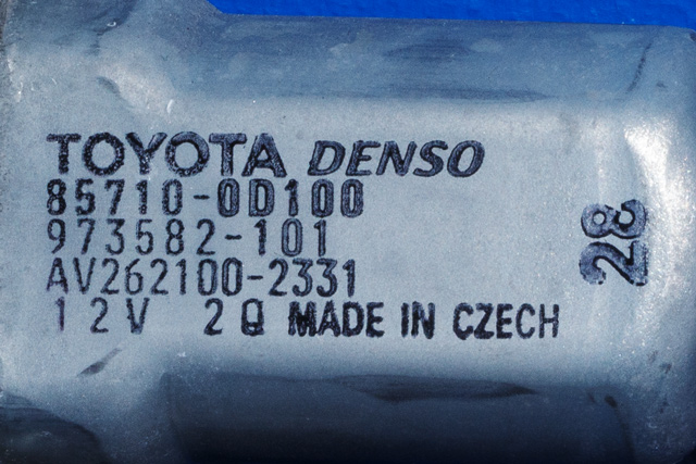 Ruteheis høyre foran til Toyota Yaris 2012-2014 (Type III, Fase 1) (DENSO|973582-101|85710-0D100|)