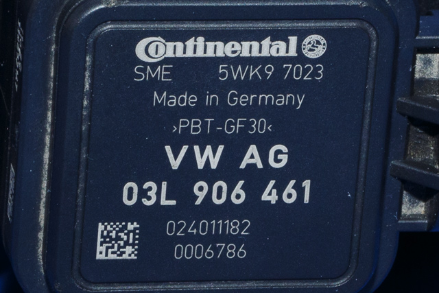 Luftmengde/luftmassemåler til VW Golf VI 2008-2012  (SIEMENS|5WK9 7023|03L 906 461|)