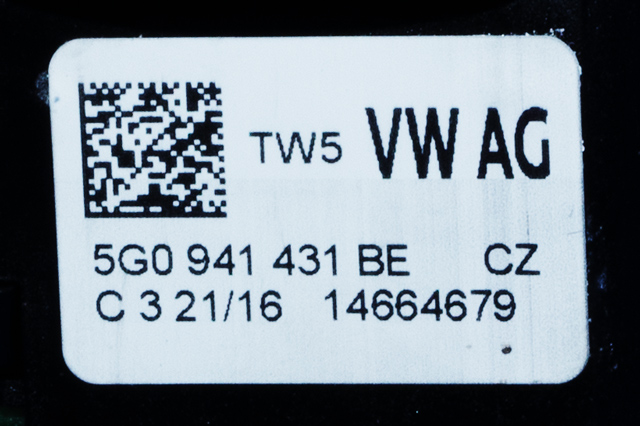 Bryter lys til VW Golf VII 2012-2017 (Fase 1) (VAG|5G0 941 431 BE|)