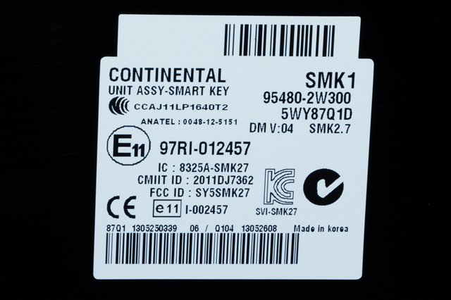 Styreenhet nøkkelfri/keyless til Hyundai Santa Fe 2012-2020 (Type III) (HYUNDAI|95480-2W300|)