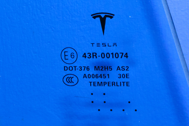 Siderute høyre bak til Tesla Model S 2013-2016 (Fase 1)