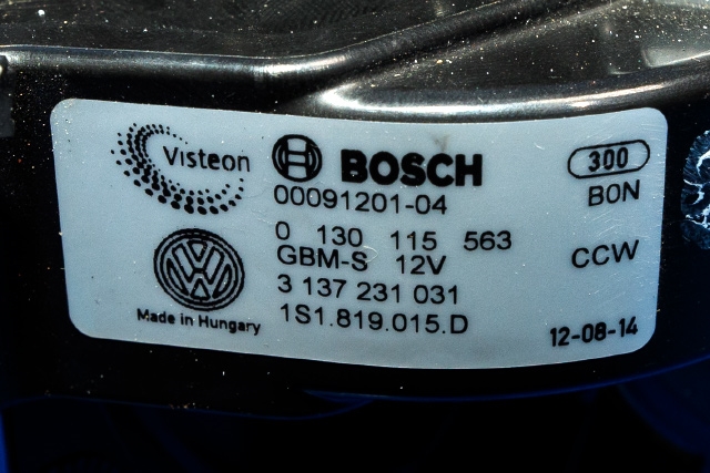 Varmeapparat motor til Škoda Citigo 2012-2019  (VAG|1S1 819 015 D|)