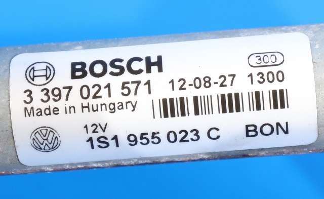 Viskermotor frontrute komplett m/overføring til Škoda Citigo 2012-2019 (BOSCH|0 390 241 566|6R1 955 119 A|)