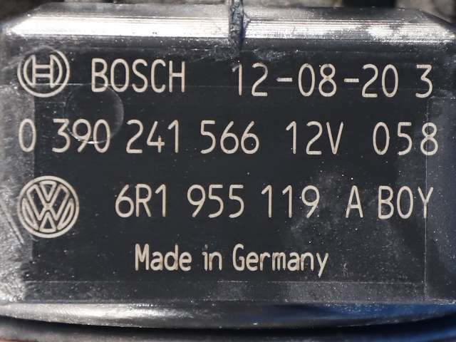 Viskermotor frontrute komplett m/overføring til Škoda Citigo 2012-2019 (BOSCH|0 390 241 566|6R1 955 119 A|)