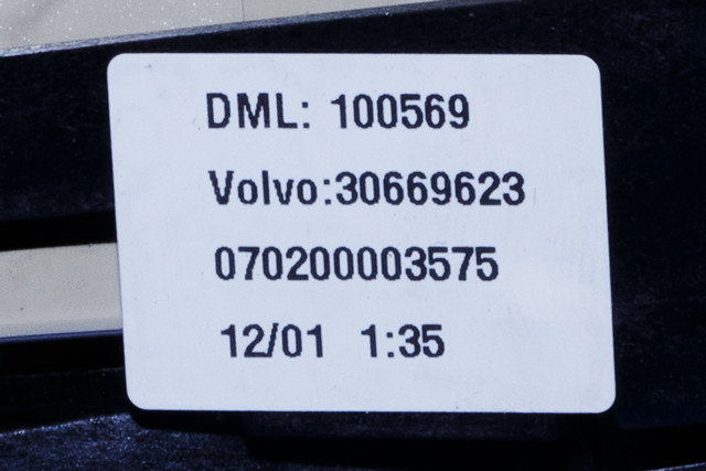 Taklyspanel til Volvo XC90 2007-2014 (Type I, Fase 2)  (VOLVO|30669623|)