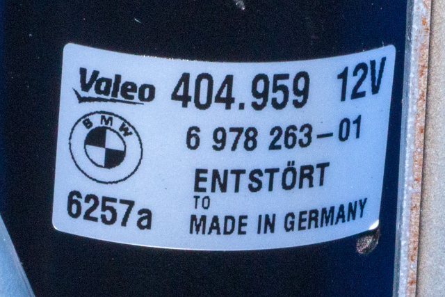 Viskermotor frontrute komplett m/overføring til BMW 3-Serie 2005-2011 (E90/E91/E92/E93) (E90/E91/E92/E93) (BMW|6 978 263|)
