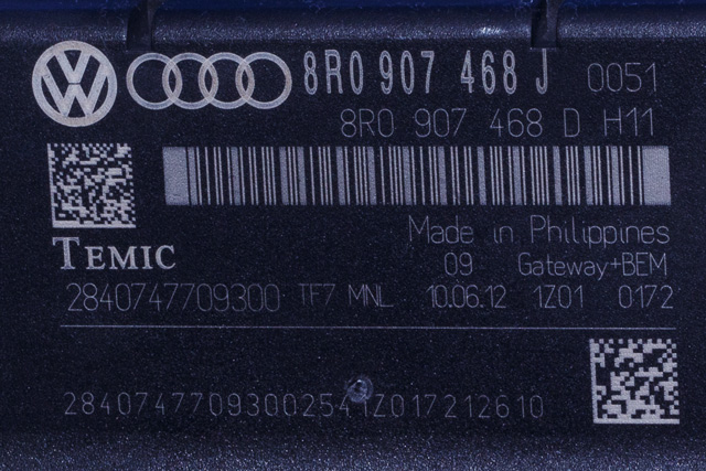 Styreenhet diverse til Audi A4 2007-2014 (Type IV) (B8) (B8) (VAG|8R0 907 468 J|)