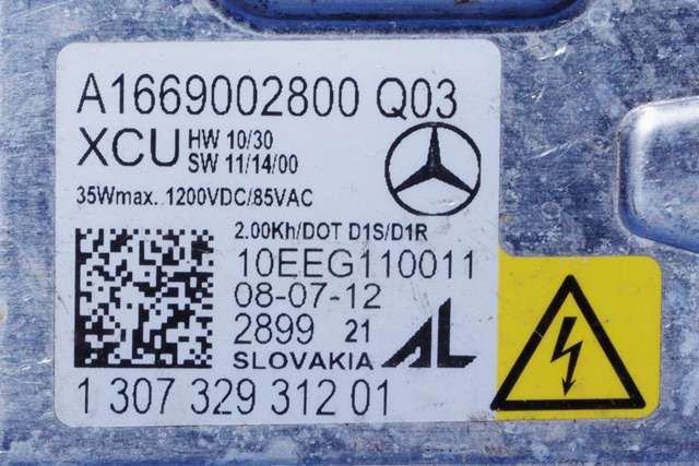 Styreenhet xenon/ballast til Mercedes GLK 2008-2015 (X204) (X204) (MERCEDES|A 166 900 28 00|)