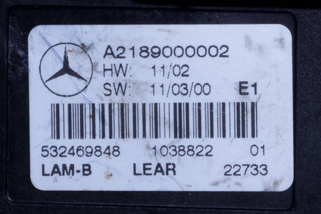 Styreenhet LED til Mercedes GLK 2008-2015 (X204) (X204) (MERCEDES|A 218 900 00 02|)