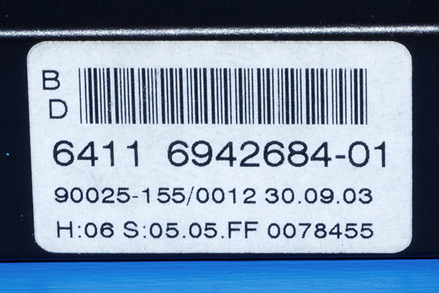 Varmeapparat betjening til BMW 5-Serie 2003-2010 (E60/E61) (E60/E61) (BMW|6 942 684|)