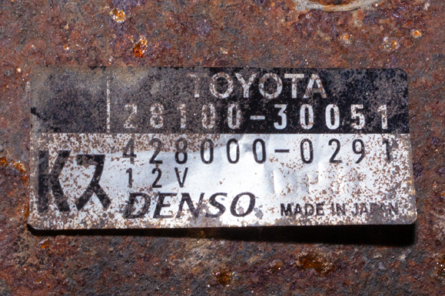 Starter diesel til Toyota Land Cruiser 150 2010-2013 (Fase 1) (DENSO|428000-0291|28100-30051|)
