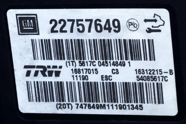 ABS sentral til Opel Insignia A 2009-2014 (GM|22 757 649|)