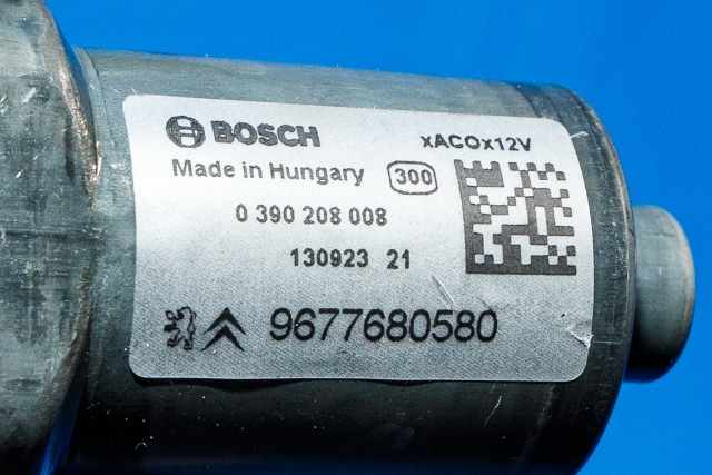 Viskermotor bakrute til Peugeot 308 2013-2021 (Type II) (BOSCH|0 390 208 008|96 776805 80|)