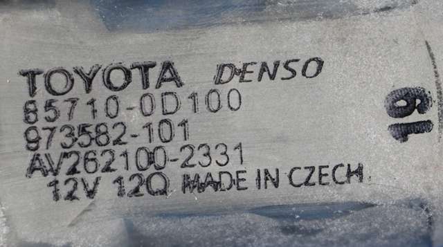 Ruteheis høyre foran til Toyota Yaris 2012-2014 (Type III, Fase 1) (DENSO|262100-2331|85710-0D100|)
