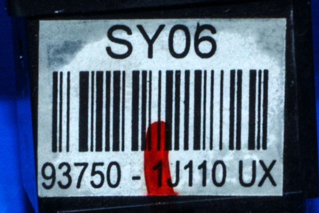 Bryter nødblink til Hyundai i20 2009-2014 (Type I) (HYUNDAI|93750-1J110-UX|)