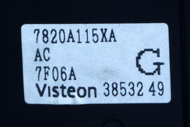 Varmeapparat betjening til Mitsubishi Outlander 2007-2010 (Type II, Fase 1)  (MITSUBISHI|7820A115|)