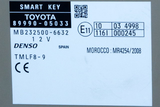 Styreenhet nøkkelfri/keyless til Toyota Avensis 2009-2015 (Type III, Fase 1) (TOYOTA|89990-05033|)