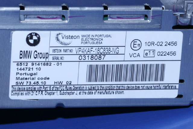 Bilstereo til BMW 3-Serie 2005-2011 (E90/E91/E92/E93) (E90/E91/E92/E93) (BMW|65.12-9 141 682|)
