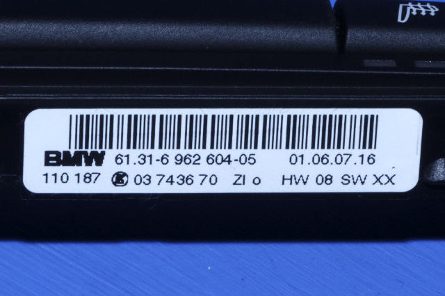 Bryter setevarme til BMW 3-Serie 2005-2011 (E90/E91/E92/E93) (E90/E91/E92/E93) (LUK|03 7436 70|61.31-6 962 604|)