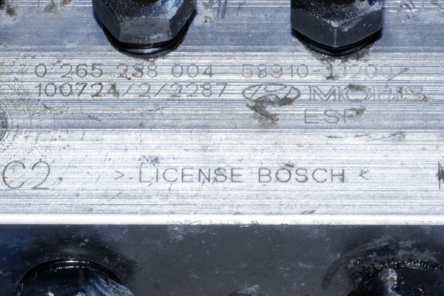 ABS sentral til Hyundai i20 2009-2014 (Type I) (BOSCH|0 265 238 004|58910-1J200|)