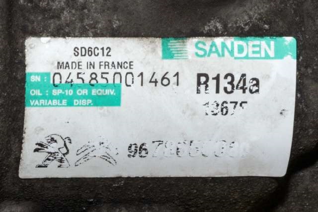 Aircondition kompressor til Citroën Berlingo 2008-2015 (Type II, Fase 1) (SANDEN|1367F|96 786560 80|)
