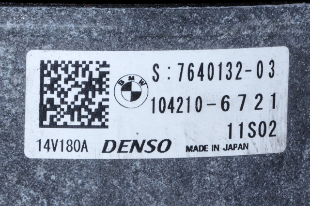Dynamo diesel til BMW 4-Serie 2013-2020 (F32/F33/F36) (F32/F33/F36) (DENSO|104210-6721|7 640 132. 14 VOLT - 180 AMP|)