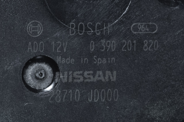 Viskermotor bakrute til Nissan Qashqai 2010-2014 (Type I, Fase 2) (BOSCH|0 390 201 820|28710-JD000|)