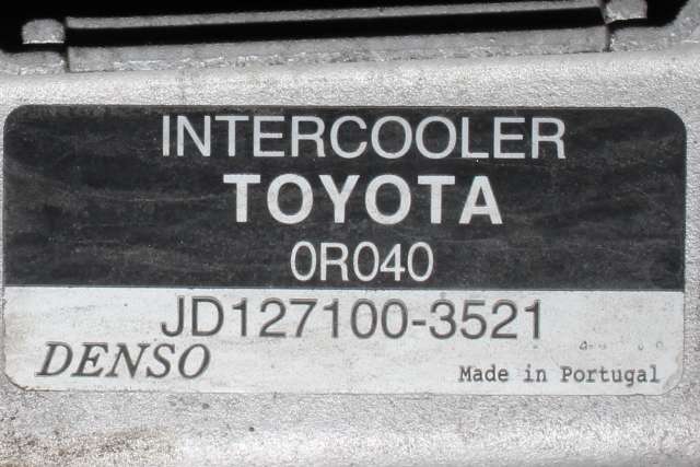 Intercooler til Toyota Avensis 2009-2015 (Type III, Fase 1)  (DENSO|127100-3521|)