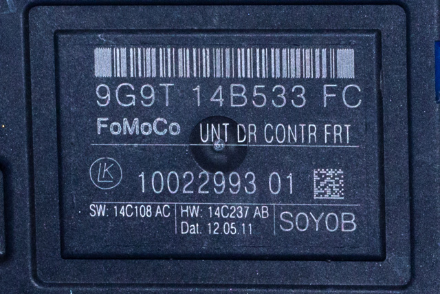 Styreenhet dør høyre foran til Ford S-Max 2010-2015 (Type I, Fase 2)  (LUK|10 0293 93 01|9G9T-14B533-FC|)