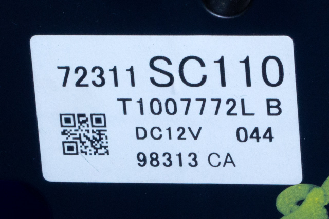 Varmeapparat betjening til Subaru Impreza 2008-2012 (Type III)  (SUBARU|72311-SC110|)