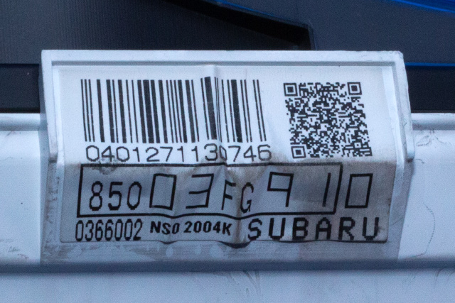 Instrumentpanel til Subaru Impreza 2008-2012 (Type III)  (SUBARU|85003-FG910|)