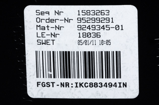 Instrumentpanel til BMW 5-Serie 2010-2017 (F10/F11) (F10/F11) (BMW|9 249 345|)