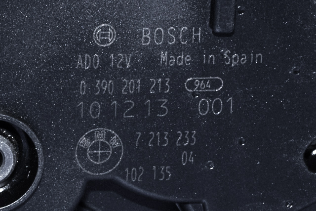 Viskermotor bakrute til BMW 5-Serie 2010-2017 (F10/F11) (F10/F11) (BOSCH|0 390 201 213|7 213 233|)