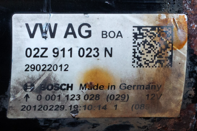 Starter diesel til VW Transporter / Caravelle 2009-2015 (Fase 2) (T5) (T5) (BOSCH|0 001 123 028|02Z 911 023 N|)