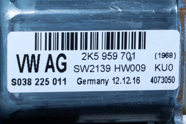 Ruteheis venstre foran til VW Caddy 2015-2020 (Type III, Fase 3)  (VAG|2K5 959 701|5K0 959 793|)