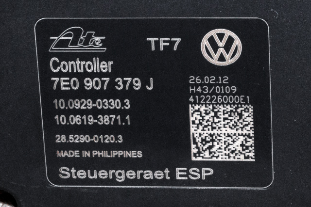 ABS sentral til VW Transporter / Caravelle 2009-2015 (Fase 2) (T5) (T5) (VAG|7E0 614 517 G|7E0 907 379 J|)